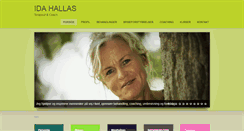 Desktop Screenshot of idahallas.dk